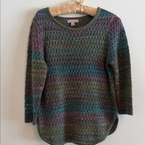 Elegant Multicolor Knit Sweater